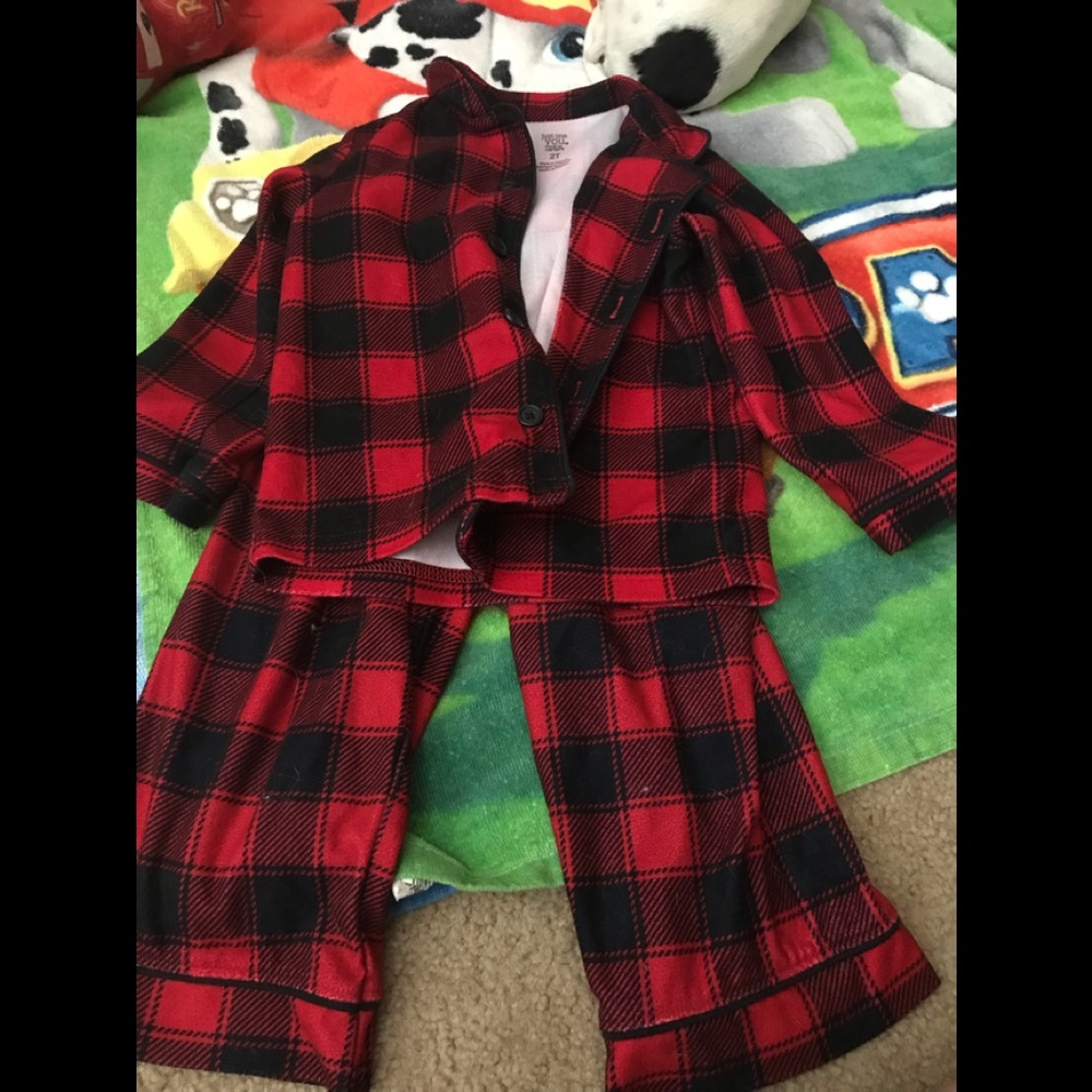 ⚡️Toddler boys flannel pajamas.